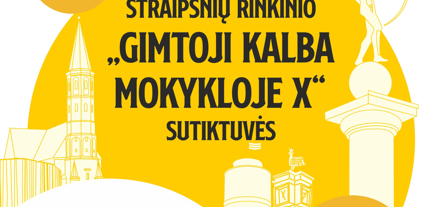 STRAIPSNIŲ RINKINIO „GIMTOJI KALBA MOKYKLOJE X“ SUTIKTUVĖS